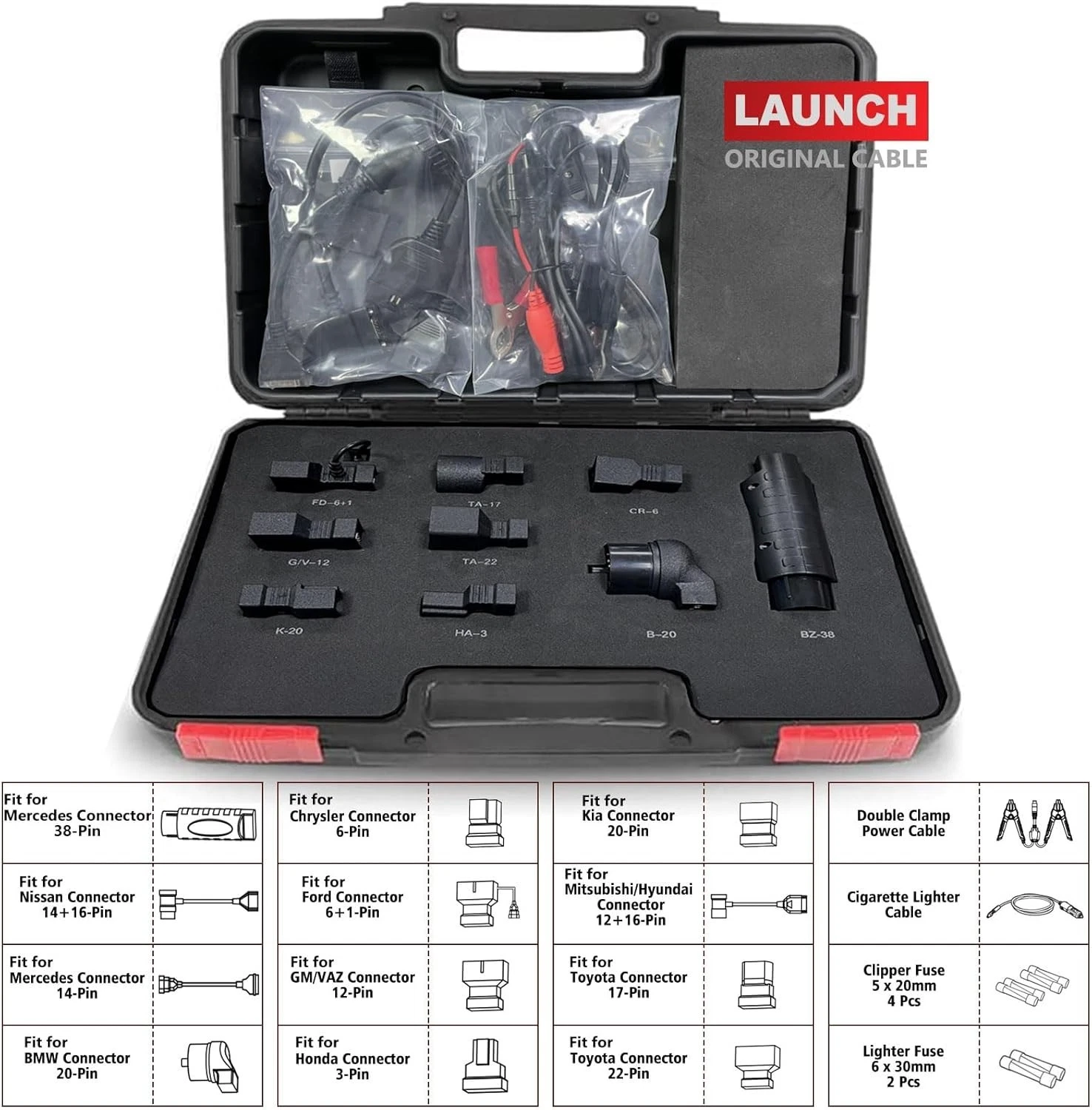 LAUNCH Non-16 Pin Adapter Kit