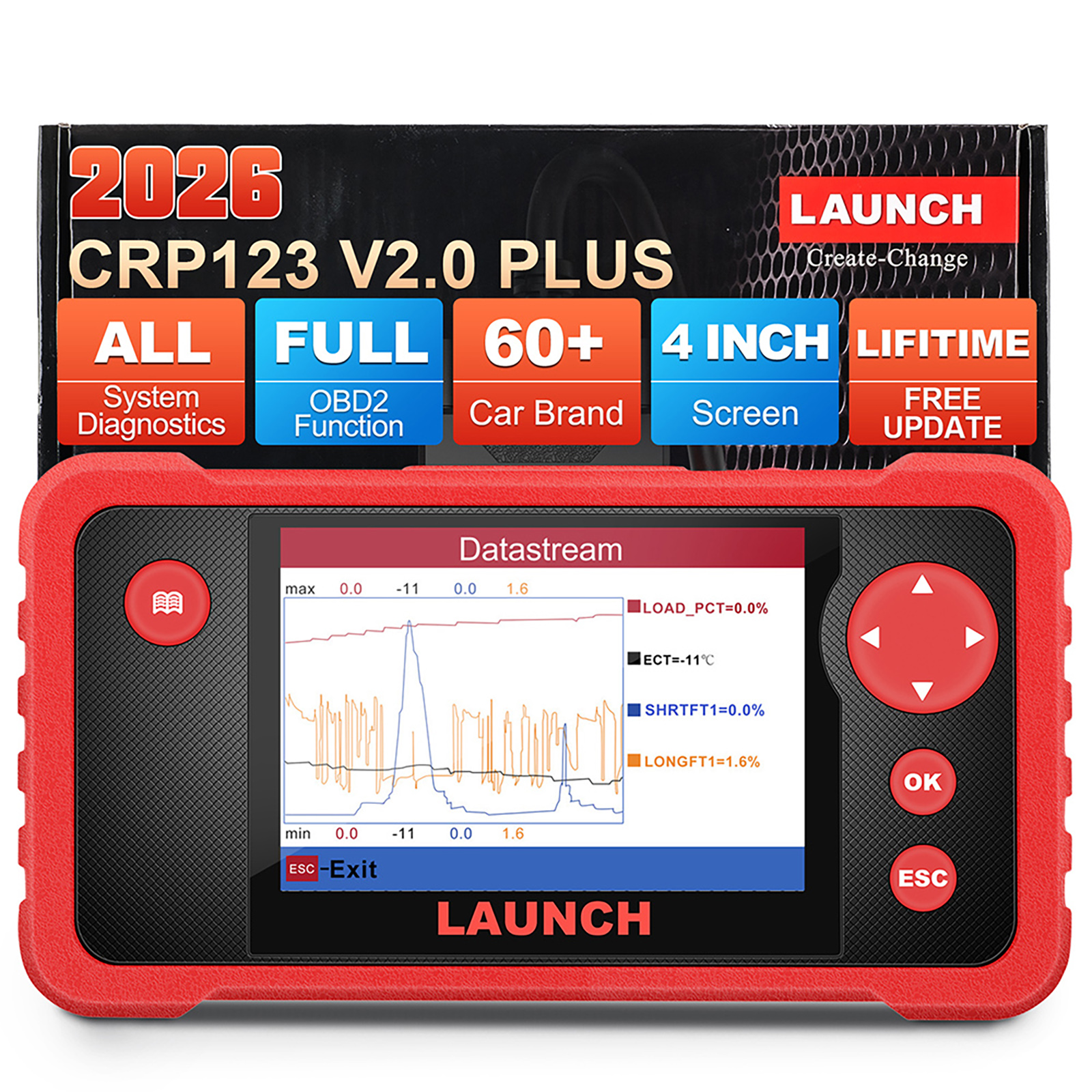 Launch CRP123 V2.0 Plus Car Diagnostic Tool
