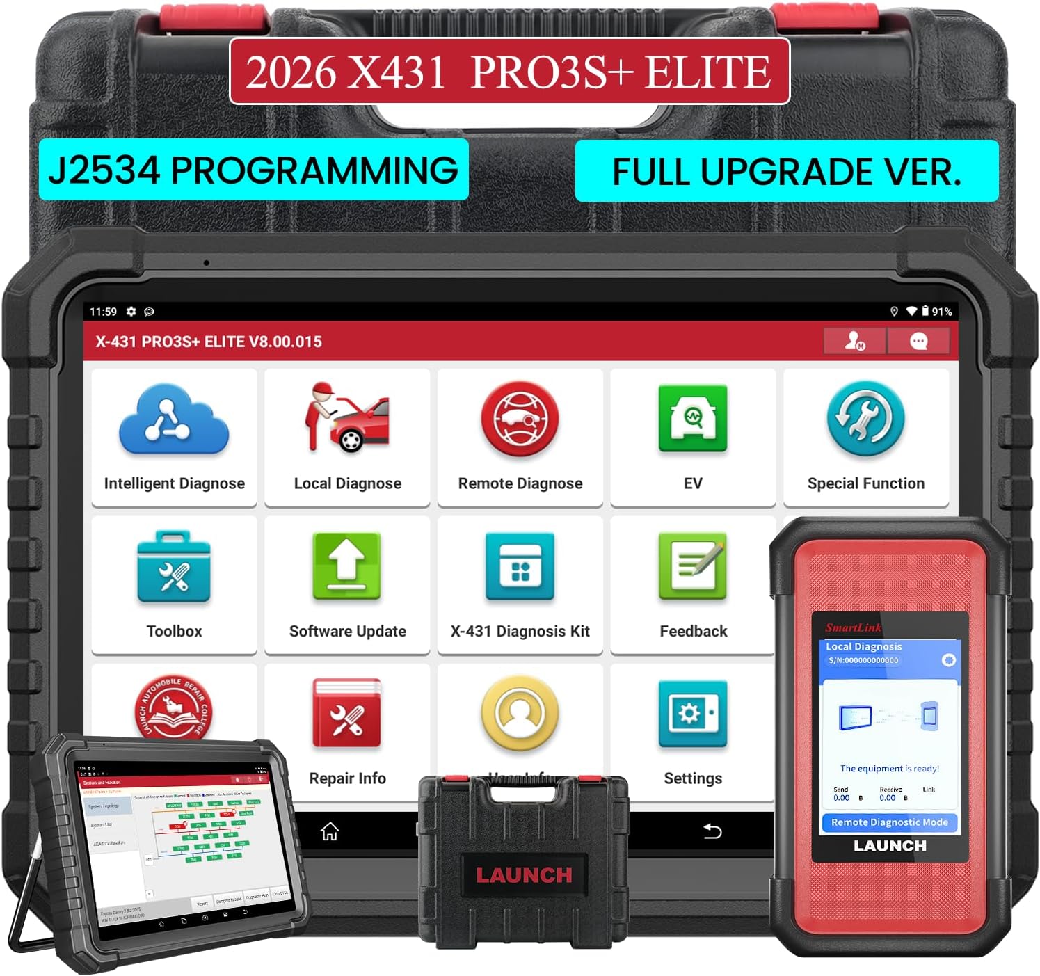 Launch X431 Pro3S+ Elite Car Diagnostic Tool