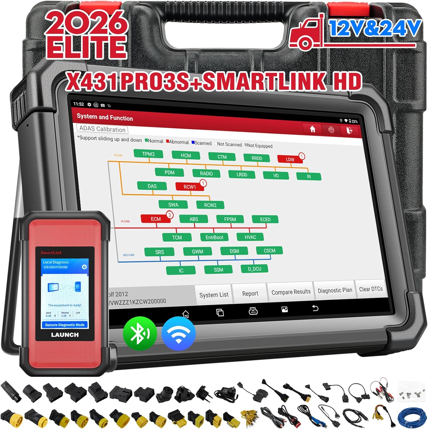 Launch X431 Pro3S+ Smartlink HD Car And Truck Scanner