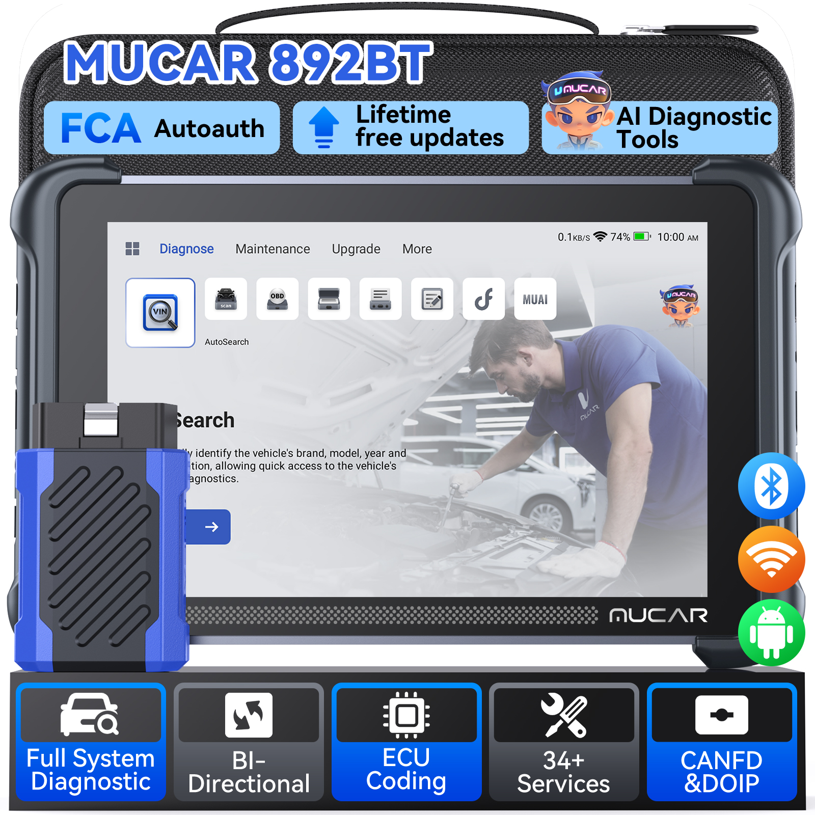 Mucar 892BT Car Diagnostic Tool