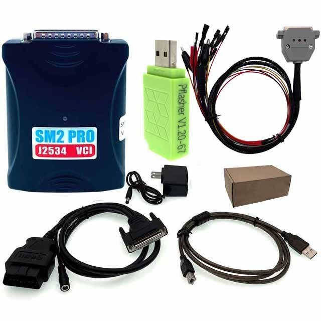 SM2 PRO J2534 ECU Programmer – Full 67-in-1 Online Version with USB Dongle, Support OBD/Bench/Boot Modes
