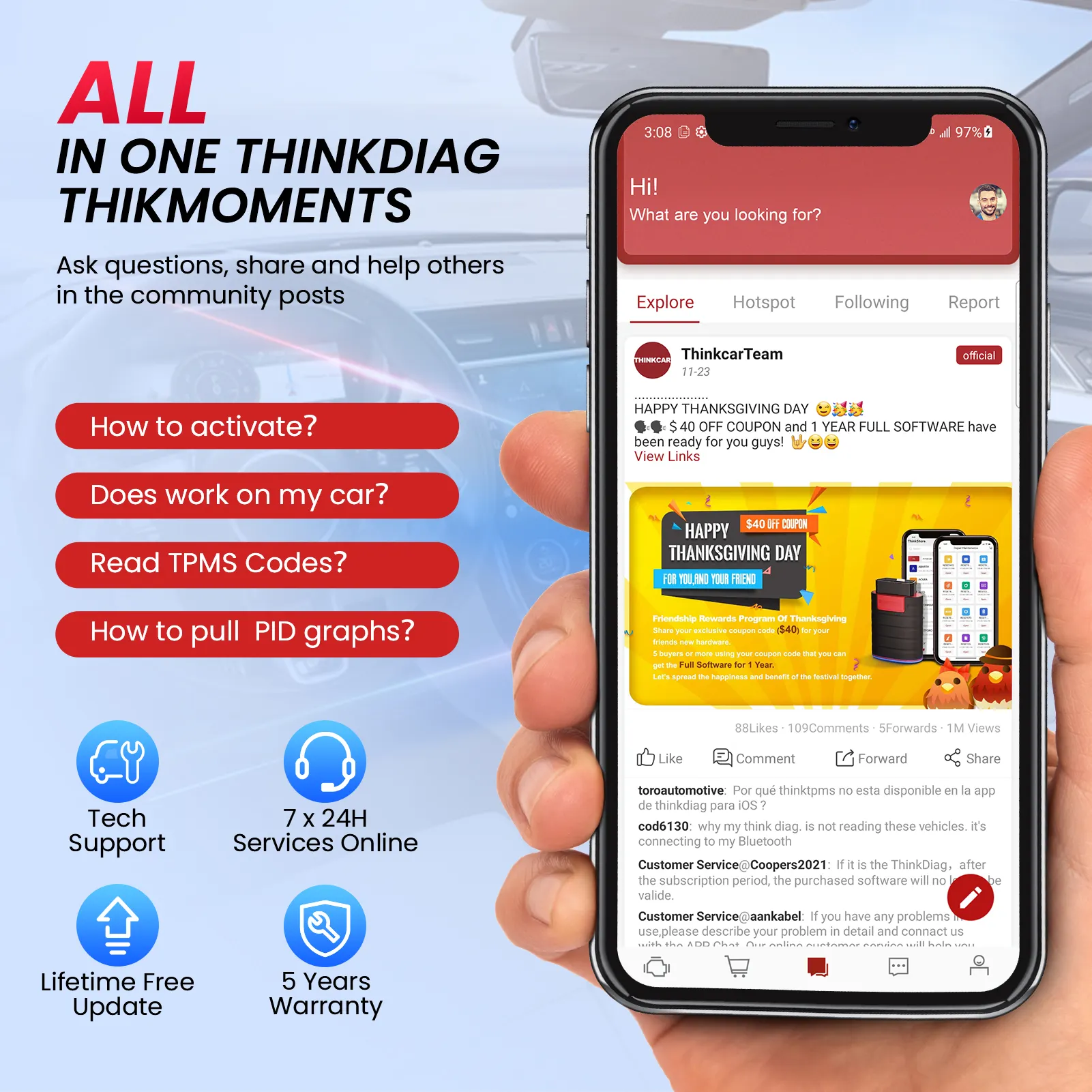 Thinkdiag Mini Car Diagnostic Scanner