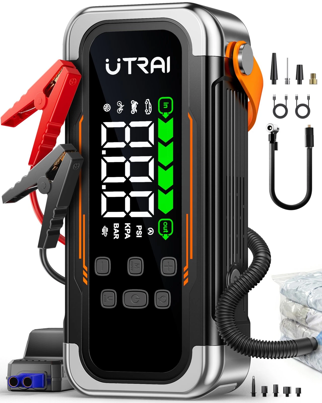 Utrai JS40 Car Jump Starter Tyre Inflator