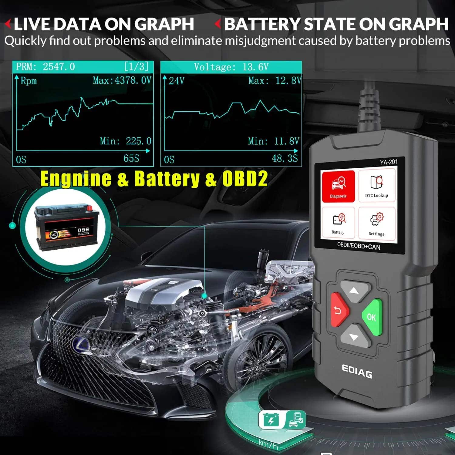 Kingbolen YA201 Car Diagnostic Tool